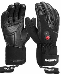 INBIKE-Beheizte-Handschuhe-Sofort-Beheizt-Winter-Akku-Handschuhe-Aus-Ziegenleder-fr-Motorrad-Fahrrad-Skisport-und-Andere-Outdoor-Sport-Arbeitet-bis-zu-25-5-Stunden-0