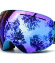 Juli-SkibrilleVerspiegelt-Gro-fr-Herren-Damen-Brillentrger-Anti-Nebel-mit-Wechselglser-UV-Schutz-0