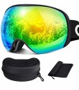 Oladwolf-Skibrille-Herren-und-Damen-OTG-Verspiegelt-fr-Brillentrger-Doppel-Objektiv-und-Anti-Fog-100-UV-Schutz-Schneebrille-Helmkompatible-Snowboardbrille-fr-Mdchen-und-Jungen-Grn-0