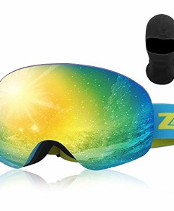 Zacro-Skibrille-Snowboardbrille-Coole-und-Klare-Sicht-Skibrillen-ohne-Rahmen-100-UV400-Schutz-und-Antibeschlag-OTG-Doppellinsenbrille-Erhltlich-fr-Mnner-und-FrauenBlau-0