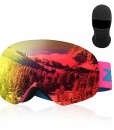 Zacro-Skibrille-Snowboardbrille-Klare-Sicht-ohne-Rahmen-100-UV400-Schutz-und-Antibeschlag-OTG-Doppellinsenbrille-Erhltlich-fr-Mnner-und-FrauenRot-0