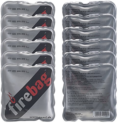 firebag Taschenheizung: 12er-Set Taschenwärmer warme Hände wiederverwendbar (Fire Bag)