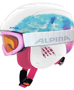 Alpina-Sports-Unisex-Jugend-Carat-Set-Skihelm-Periwinkle-51-55-0