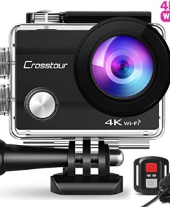 Crosstour-Action-Cam-4K-WiFi-16MP-wasserdichte-40m-Unterwasserkamera-mit-Mikrofon-und-Fernbedienung-0