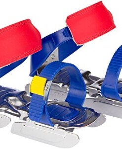 Nijdam-Kinder-Verstellbare-Gleitschuhe-Uni-KobaltblauGelbRot-Schuhe-0